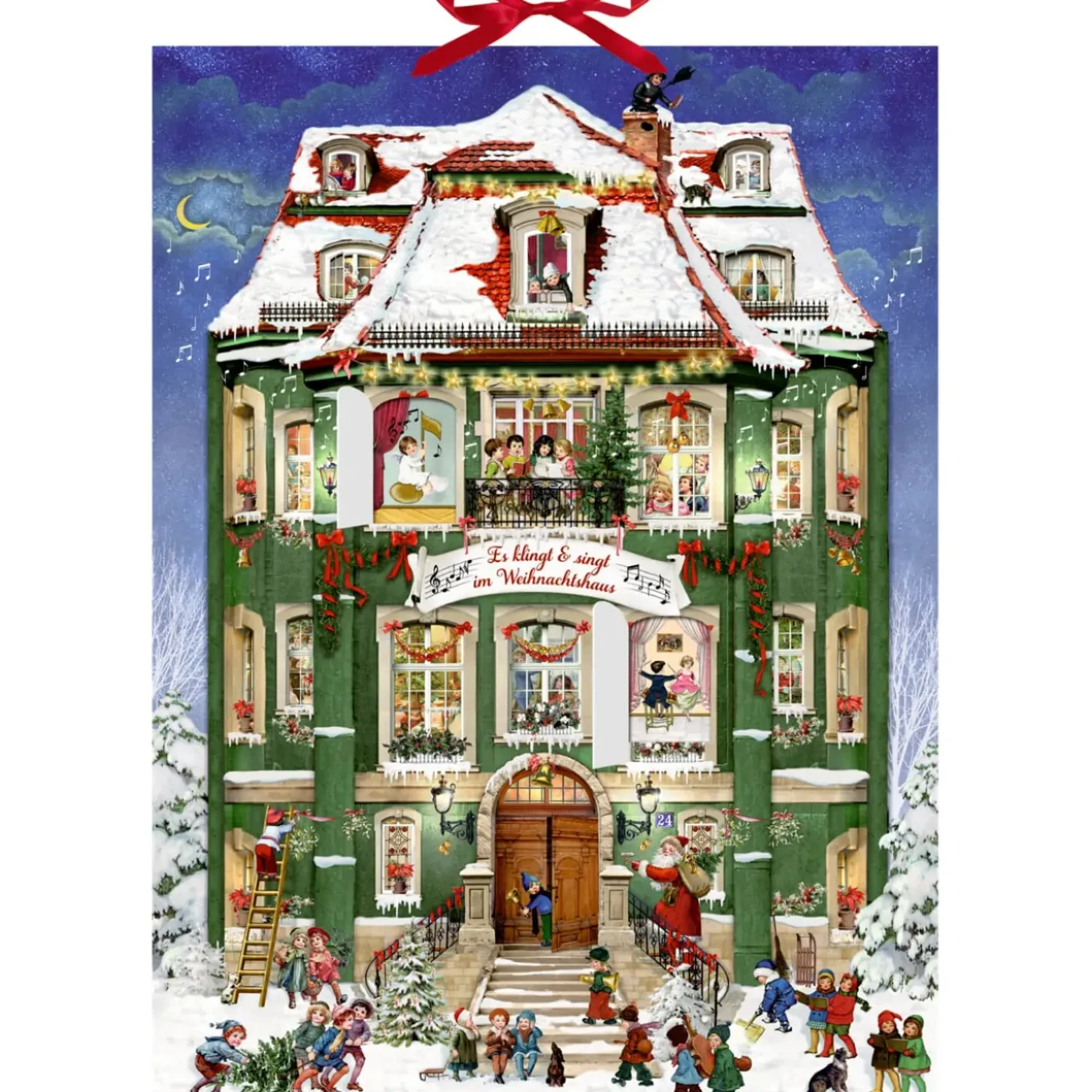 Käthe Wohlfahrt Adventsdeko & Kalender-Adventskalender "Es Klingt Und Singt Im Weihnachtshaus"