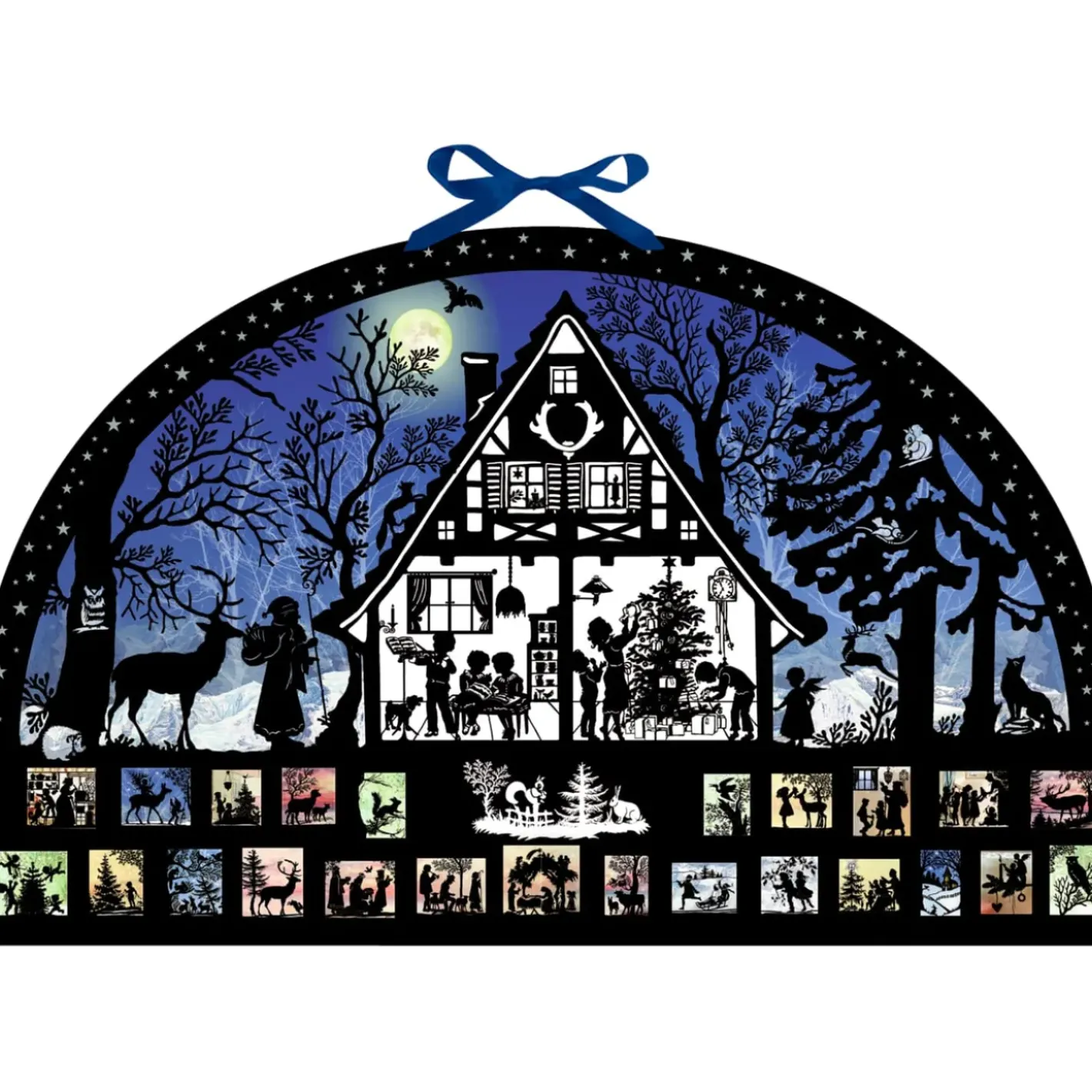 Käthe Wohlfahrt Adventsdeko & Kalender-Adventskalender Lichterbogen "Weihnachtswald"