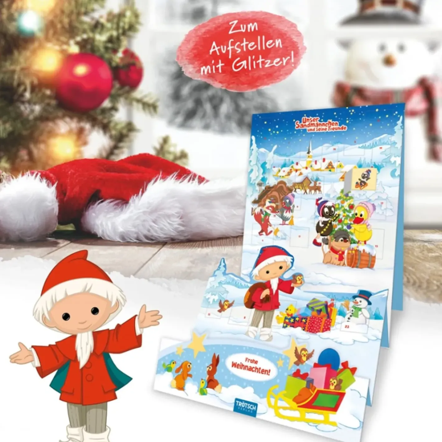 Trötsch Verlag Unser Sandmännchen Und Seine Freunde-Aufstell-Adventskalender "Sandmann"