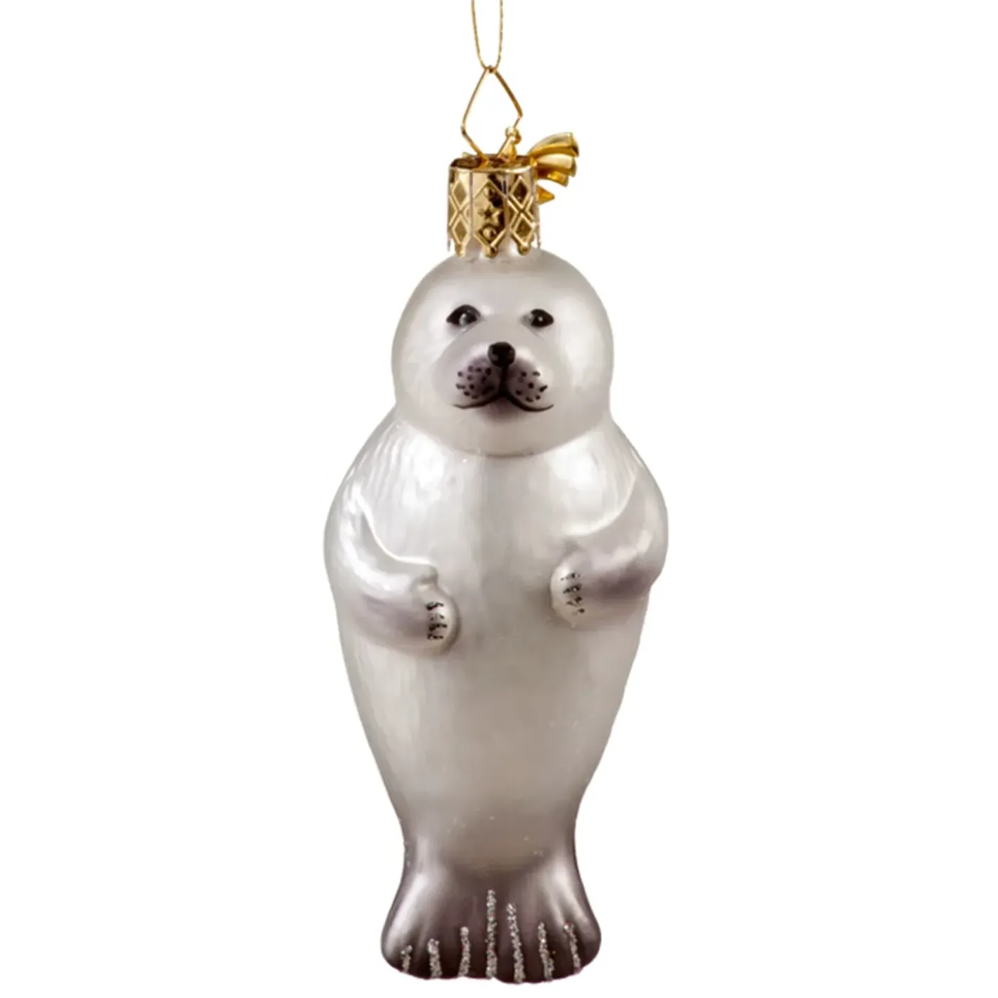 Poesie in Glas Baumschmuck Aus Glas-Baby Robbe