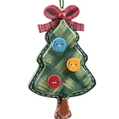 Käthes Original Baumschmuck Aus Holz-Baum Patchwork