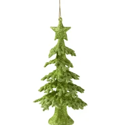 Käthe Wohlfahrt Baumschmuck Aus Kunststoff-Baumbehang "Baum Mit Glimmer", Hellgrun