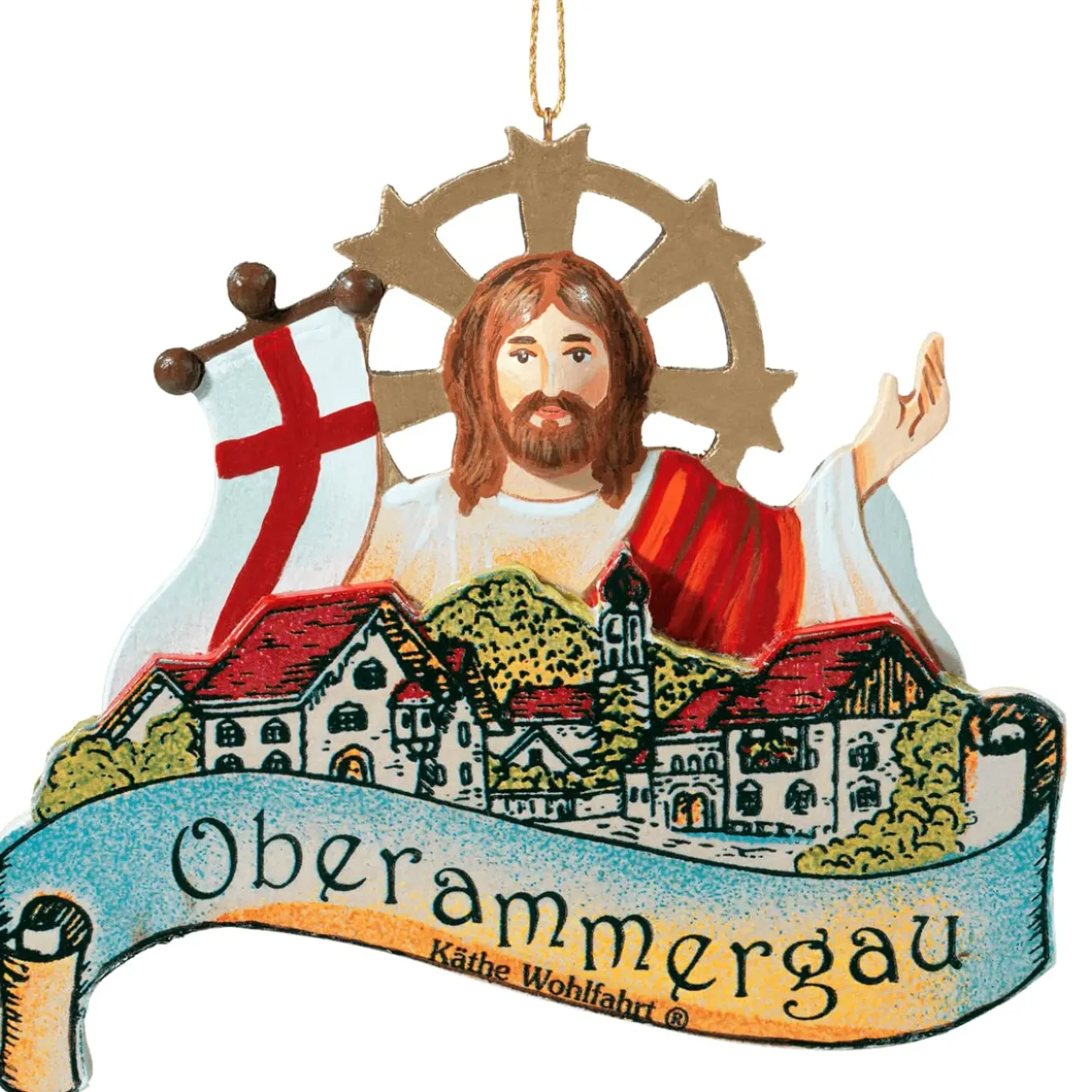 Käthes Original Bayern Motive-Baumbehang "Passion Oberammergau"