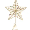 Käthe Wohlfahrt Baumspitzen-Baumspitze Stern Mit Bunten Perlen, Gold