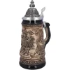Käthe Wohlfahrt Bierkruge-Bierkrug Mit Zinndeckel "Deutschland", Natur, 0,5L