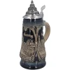 Käthe Wohlfahrt Rothenburg Motive-Bierkrug Mit Zinndeckel "Rothenburg Mit Ritter", 0,5L