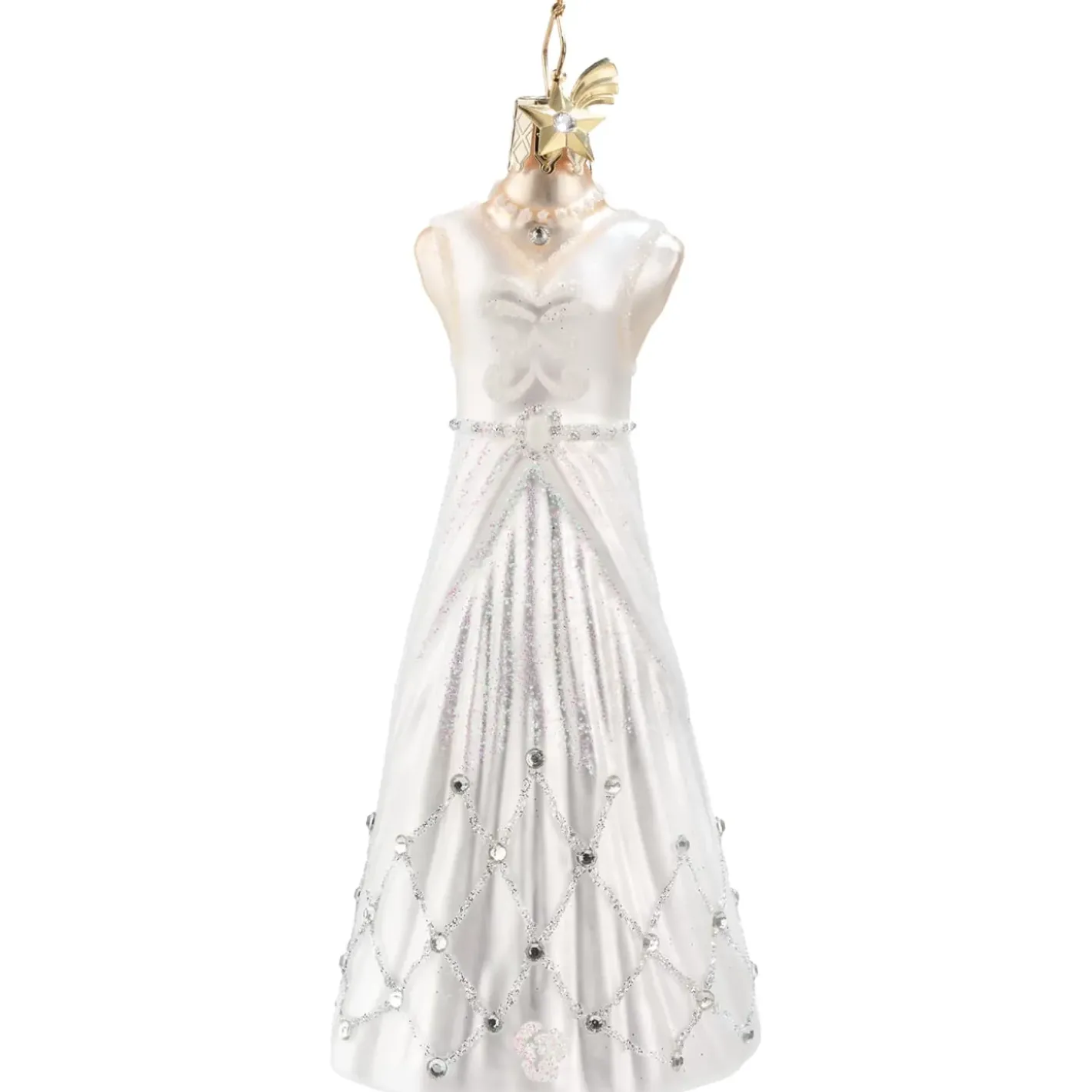 Poesie in Glas Baumschmuck Aus Glas-Brautkleid