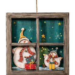 Käthe Wohlfahrt Hängedeko-Deko-Fenster "Weihnachtsabend"
