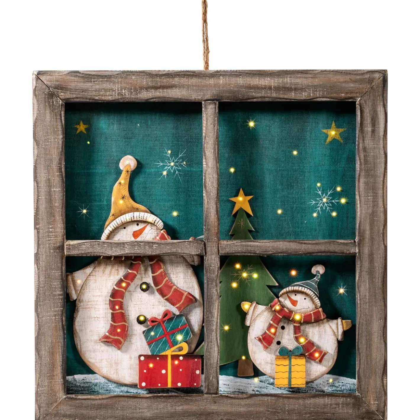 Käthe Wohlfahrt Hängedeko-Deko-Fenster "Weihnachtsabend"