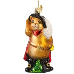 Poesie in Glas Baumschmuck Aus Glas-Der Gestiefelte Kater