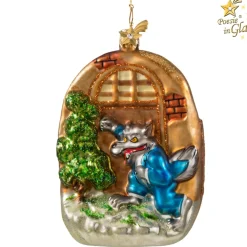 Poesie in Glas Baumschmuck Aus Glas-Der Wolf Und Die Sieben Geislein