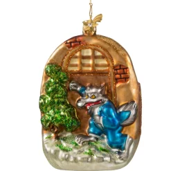 Poesie in Glas Baumschmuck Aus Glas-Der Wolf Und Die Sieben Geislein