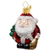 Poesie in Glas Baumschmuck Aus Glas-Dicker Weihnachtsmann