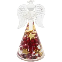 Käthe Wohlfahrt Standfiguren-Dreamlight "Christmas Berries" - Engel Mini