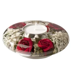 Käthe Wohlfahrt Kerzen & Teelichthalter-Dreamlight "Pretty Rose" - Kerzenhalter Ufo Mini
