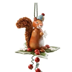 Käthes Original Baumschmuck Aus Holz-Eichhornchen