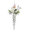 Käthe Wohlfahrt Baumschmuck Aus Acrylglas-Eiszapfen Mit Weihnachtsmann