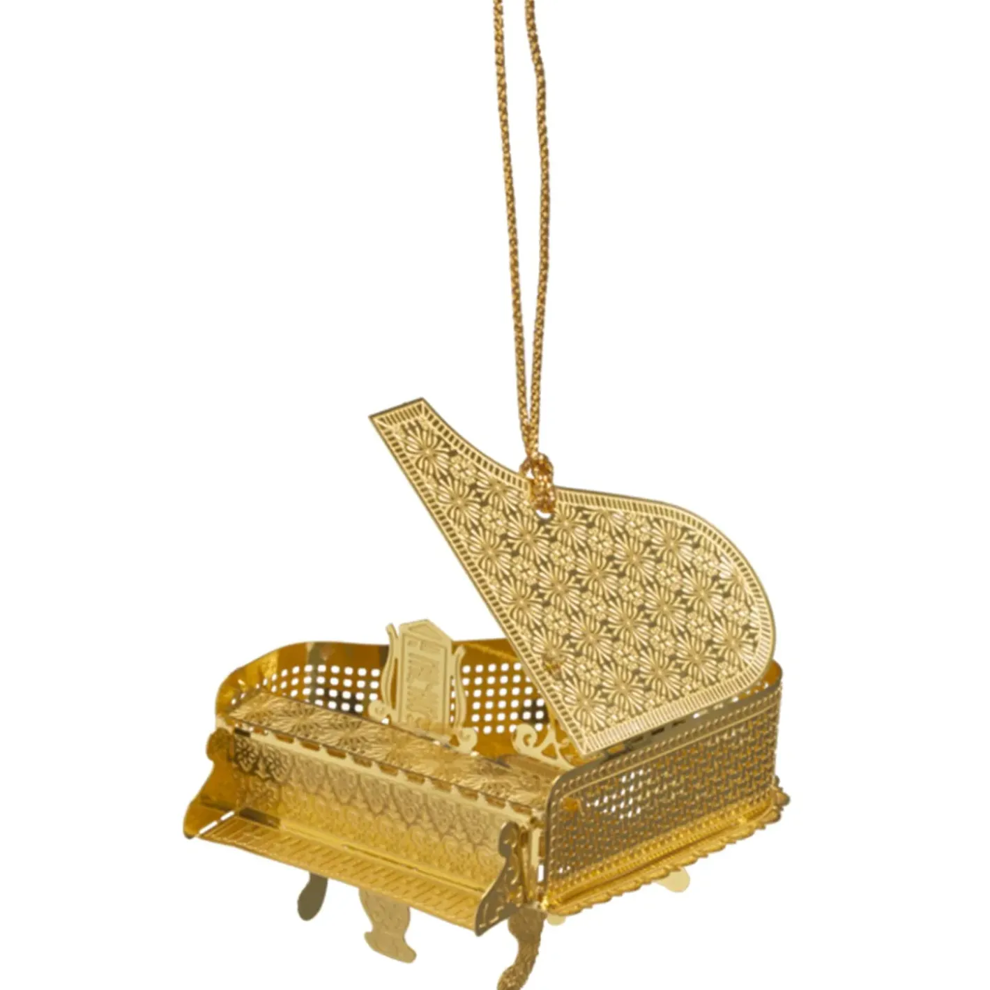 Käthe Wohlfahrt Baumschmuck Aus Messing-Flugel, Vergoldet