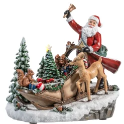 Käthe Wohlfahrt Spieldosen-Geschenkeschlitten Mit Tieren, Spieldose