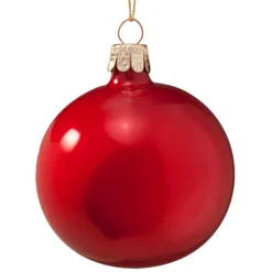Käthe Wohlfahrt Baumkugeln Und Set-Angebote-Glaskugel Opal Rot, 7 Cm