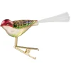Poesie in Glas Baumschmuck Aus Glas-Glasvogel Gold-Bunt