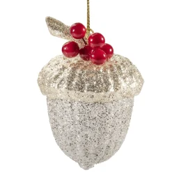 Käthe Wohlfahrt Baumschmuck Aus Kunstharz-Glitzernde Eichel
