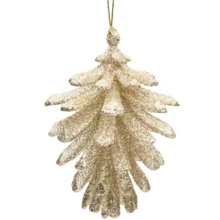Käthe Wohlfahrt Baumschmuck Aus Kunstharz-Glitzernder Zapfen