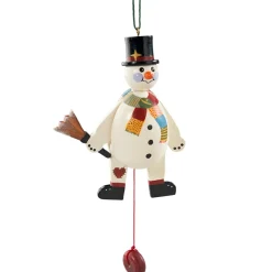 Käthes Original Baumschmuck Aus Holz-Hampelmann Schneemann