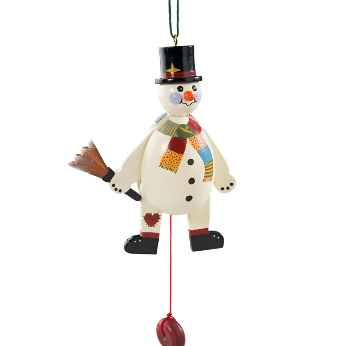 Käthes Original Baumschmuck Aus Holz-Hampelmann Schneemann