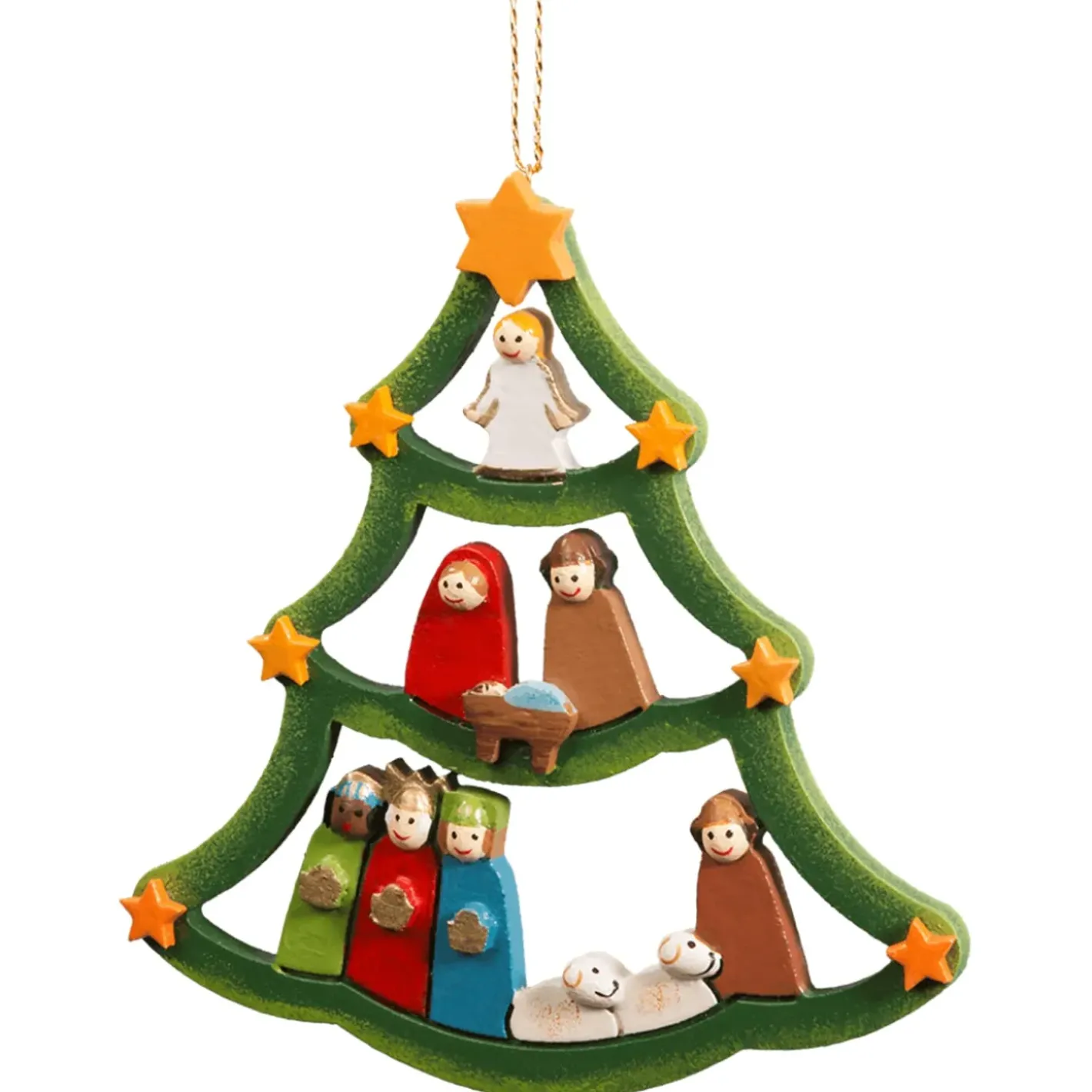 Käthes Original Baumschmuck Aus Holz-Heilige Nacht