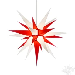 Herrnhuter Sterne Sterne-Herrnhuter Papierstern, Rot/Weis, 70Cm