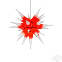 Herrnhuter Sterne Sterne-Herrnhuter Papierstern, Rot/Weis, 60Cm
