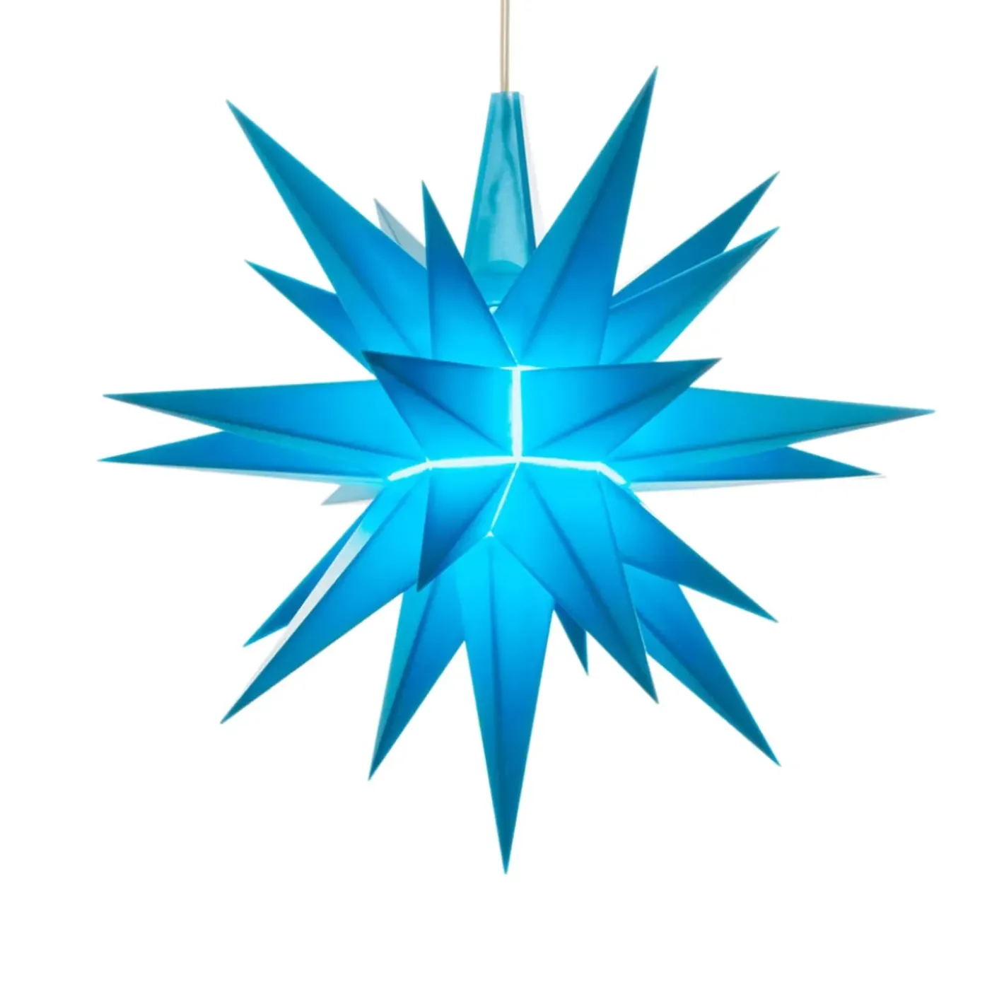 Herrnhuter Sterne Sterne-Herrnhuter Stern Blau, 13Cm, Kunststoff