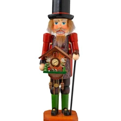 Käthes Original Deutschland Motive-Holzknackl "Uhrenhandler", 31Cm