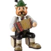 Käthes Original Bayern Motive-Holzknoddl "Bayerischer Musiker", Rauchermannchen
