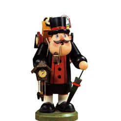 Käthes Original Deutschland Motive-Holzknoddl "Schwarzwalder Uhrenhandler", Rauchermannchen