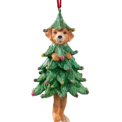 Käthe Wohlfahrt Baumschmuck Aus Kunstharz-Hund Im Weihnachtsbaum