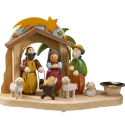 Käthes Original Krippen Und Krippenfiguren-Kerzenhalter "Krippe"