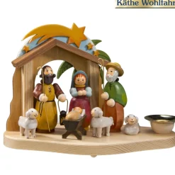 Käthes Original Krippen Und Krippenfiguren-Kerzenhalter "Krippe"