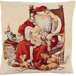 Käthe Wohlfahrt Wohndeko-Kissenhulle "Der Weihnachtsmann Mit Wunschliste"