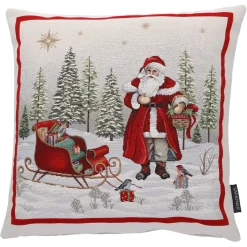 Sandner Wohndeko-Kissenhulle "Weihnachtsmann"