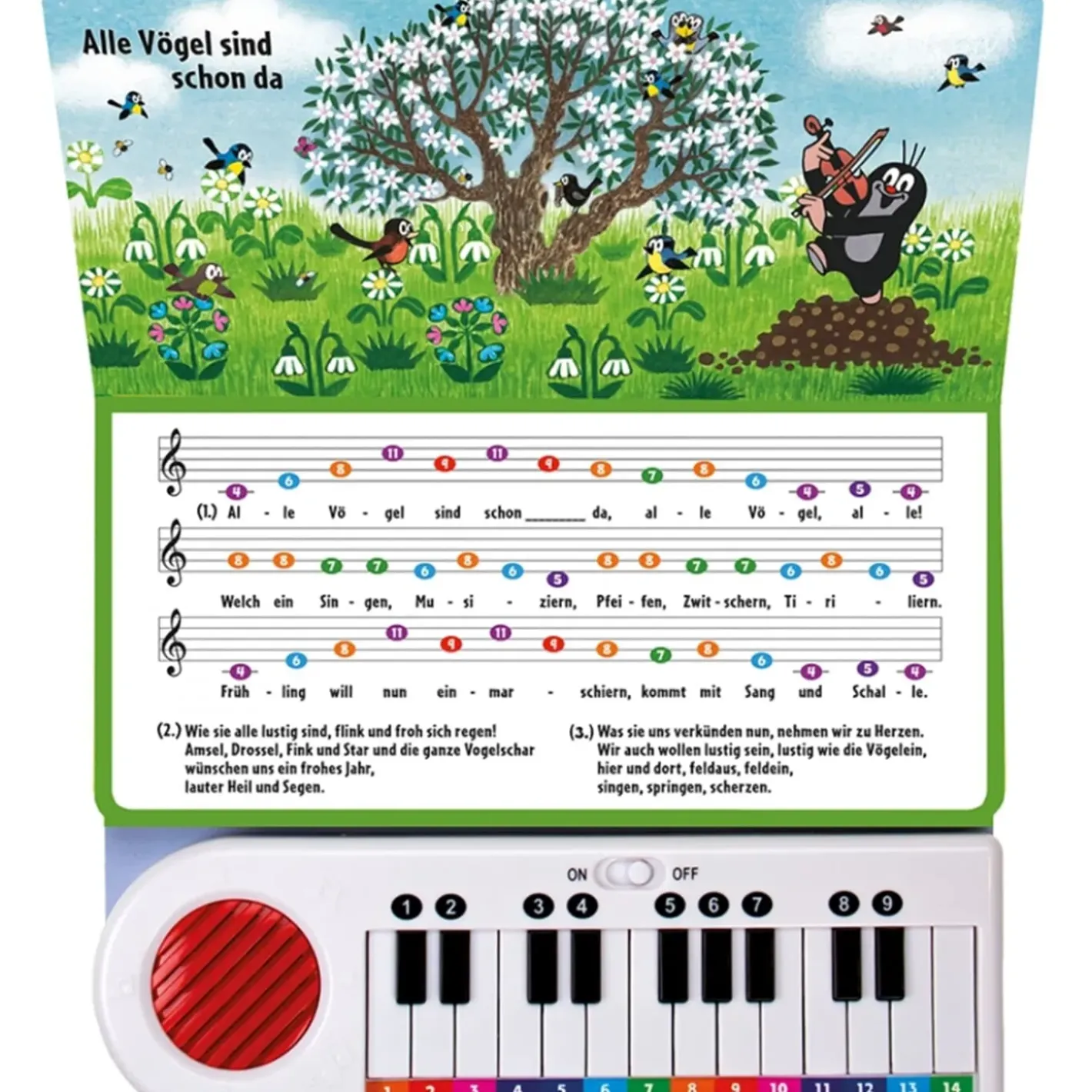 Trötsch Verlag Spielzeug-Klavierbuch "Der Kleine Maulwurf"
