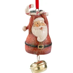 Käthe Wohlfahrt Baumschmuck Aus Kunstharz-Klingender Weihnachtsmann Mit Glockchen