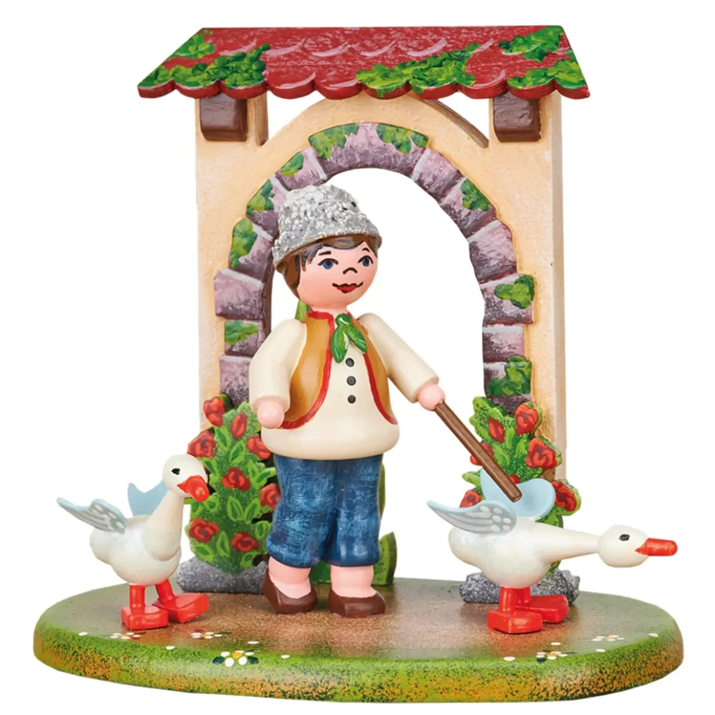 Hubrig Volkskunst Hubrig Miniaturen-Landidyll Gansehirte