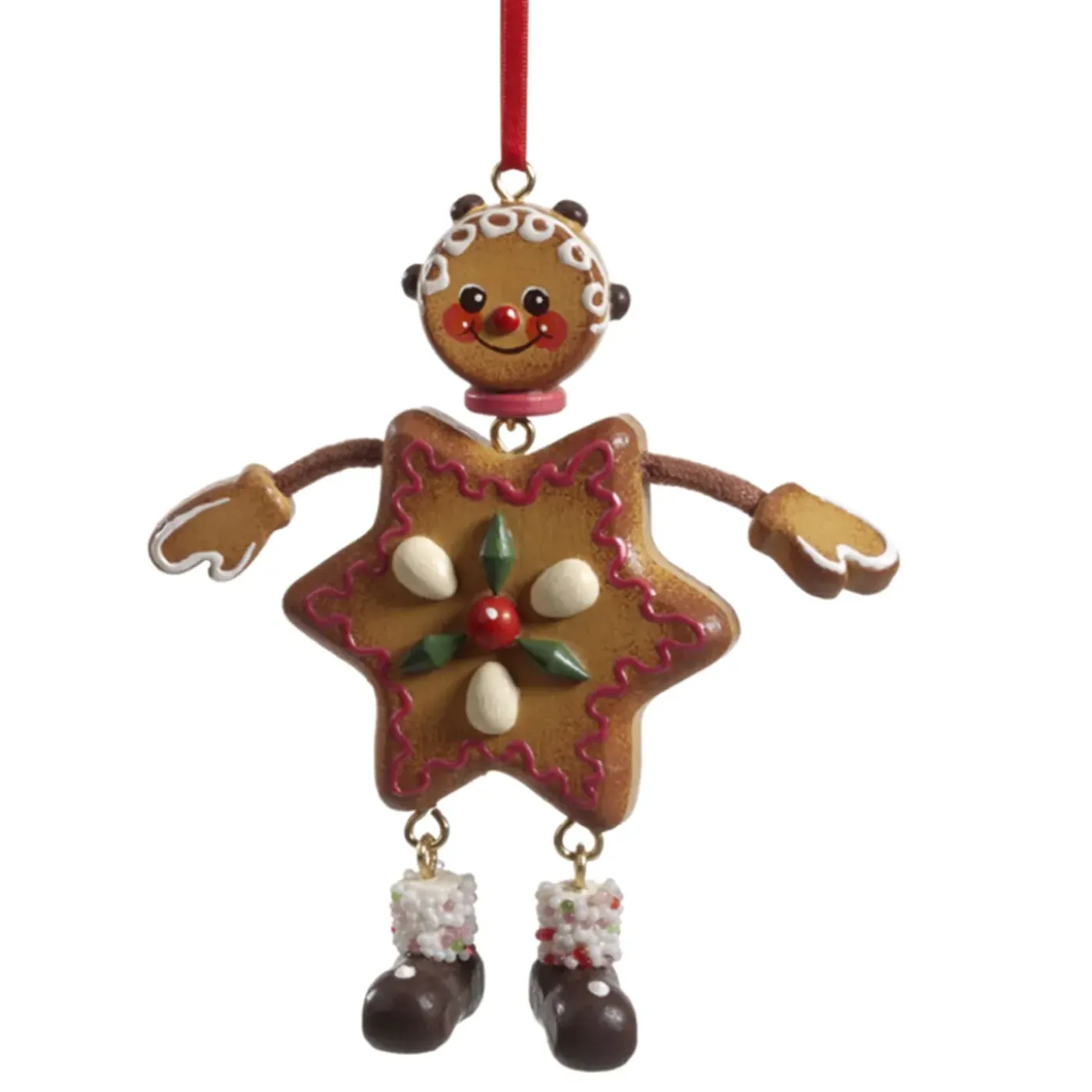 Käthes Original Baumschmuck Aus Holz-Lebkuchenfrau