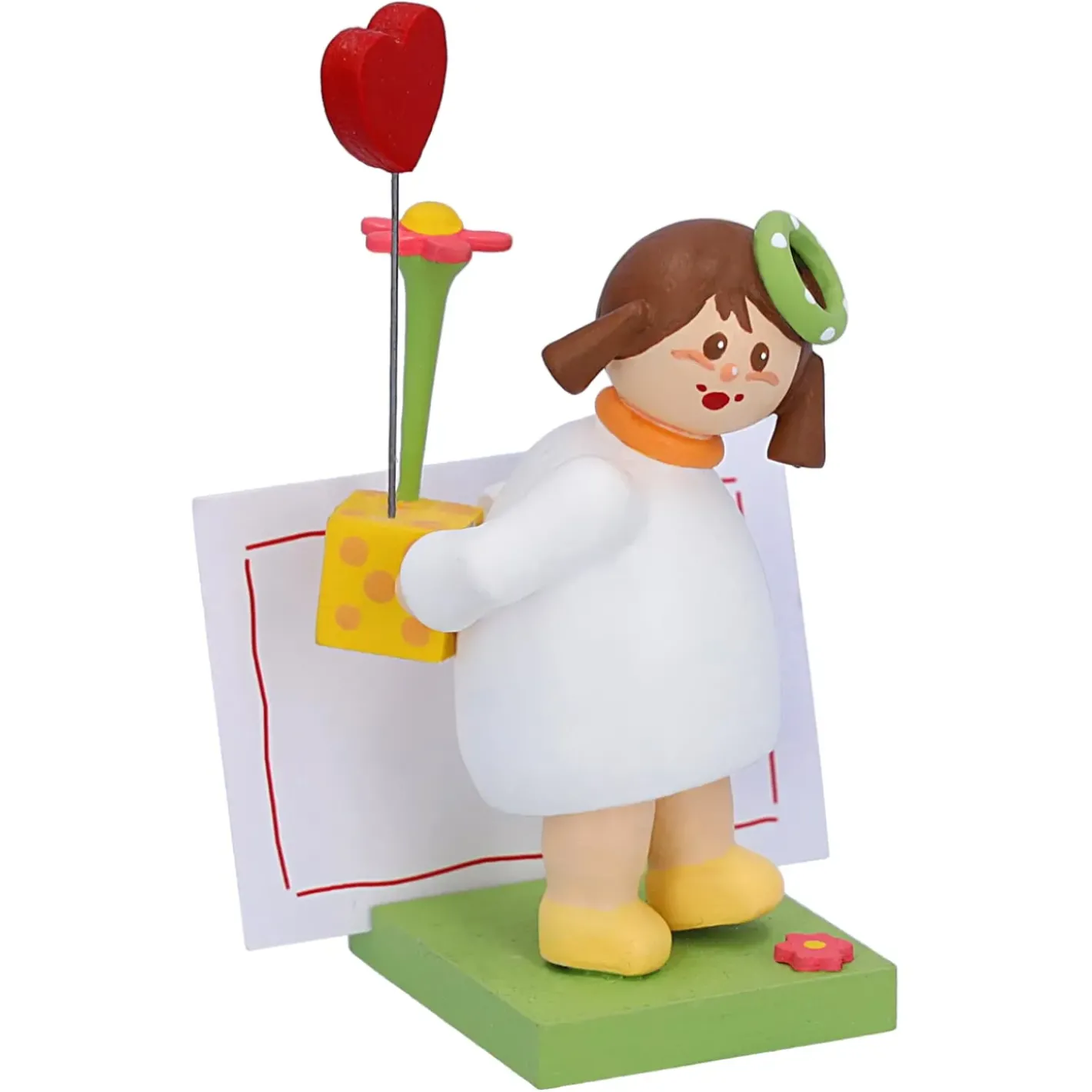 Käthes Original Käthes Original Figuren-Madchen Mit Herz Und Blume "Fur Dich"