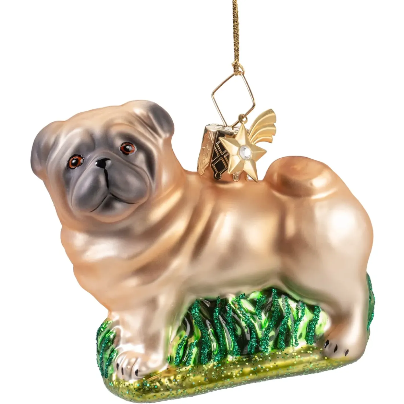 Poesie in Glas Baumschmuck Aus Glas-Mops