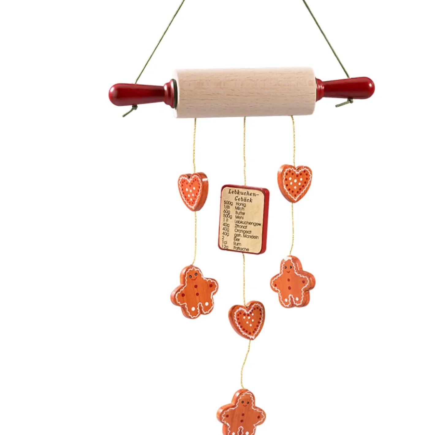 Käthes Original Baumschmuck Aus Holz-Nudelholz Mit Rezept