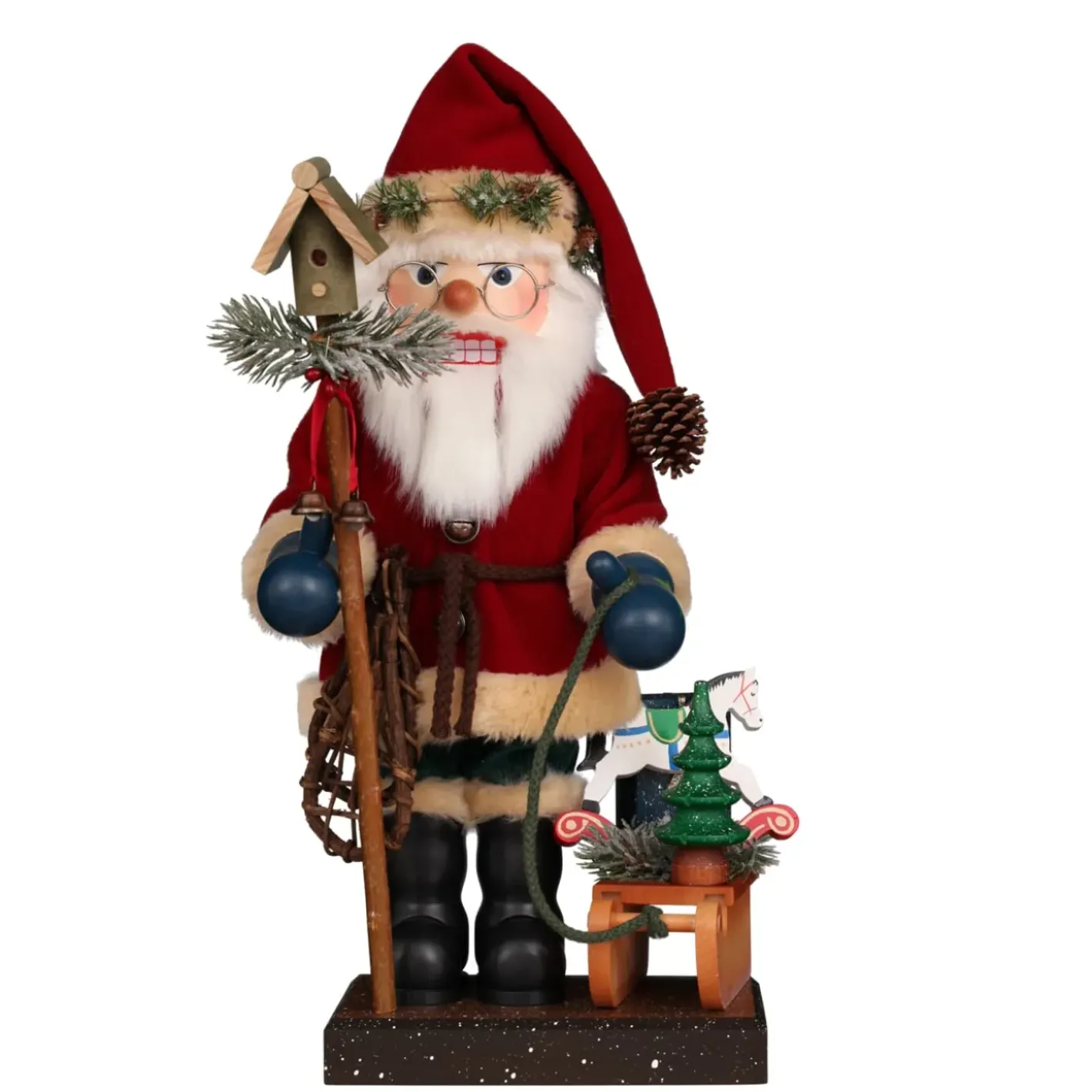 Christian ULBRICHT Nussknacker-Nusknacker "Weihnachtsmann Mit Schlitten", 47Cm