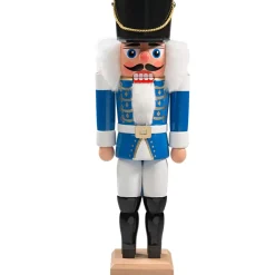 HODREWA Nussknacker-Nussknacker "Husar" Blau, 27Cm